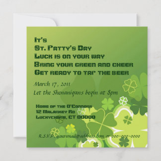 St. Patty's Day invitation