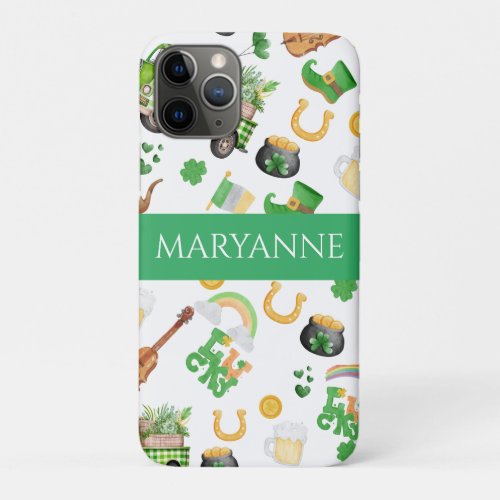 St Pattys day Lucky Charmed iPhone  iPad case