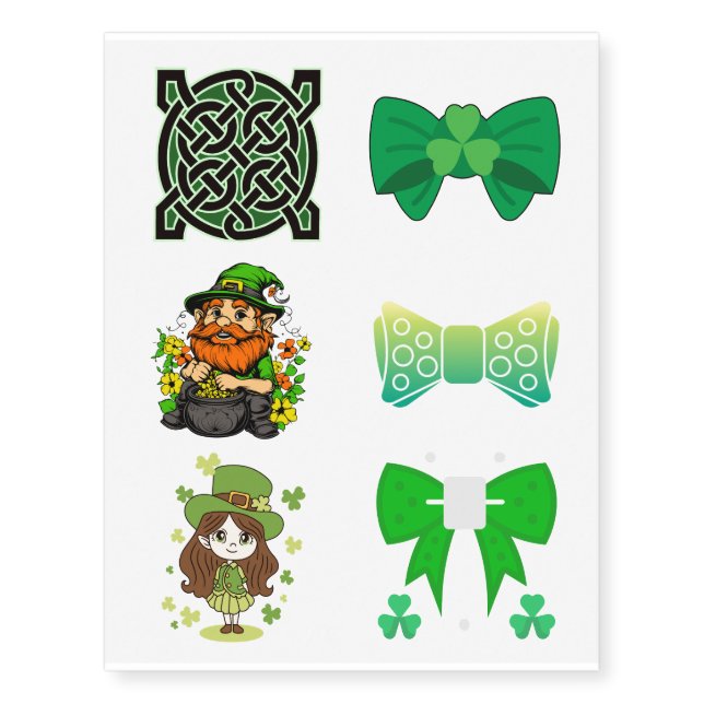 St.Patty's Day  Temporary Tattoos (Front)