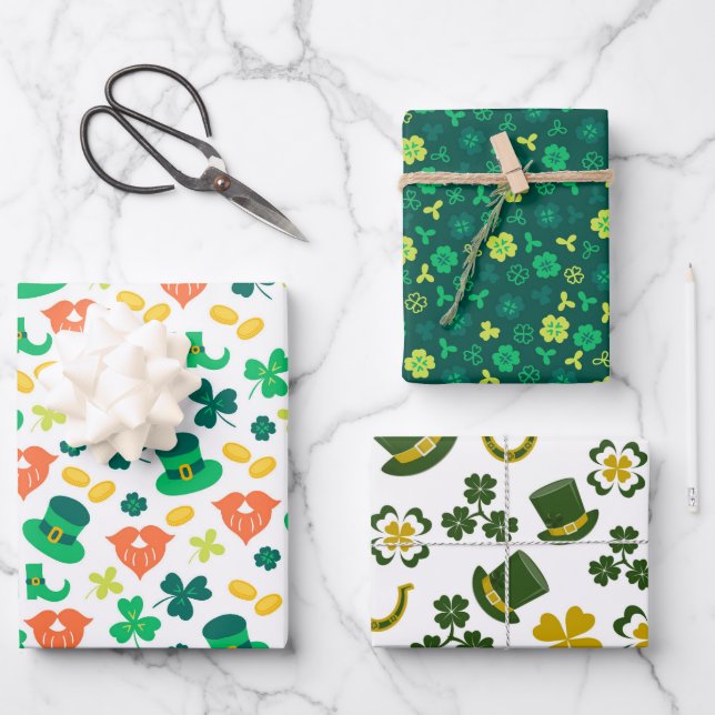 St. Patty's Day Wrapping Paper Sheets (Front)
