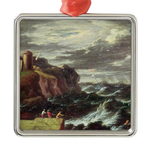 St. Paul arriving at Malta Metal Ornament