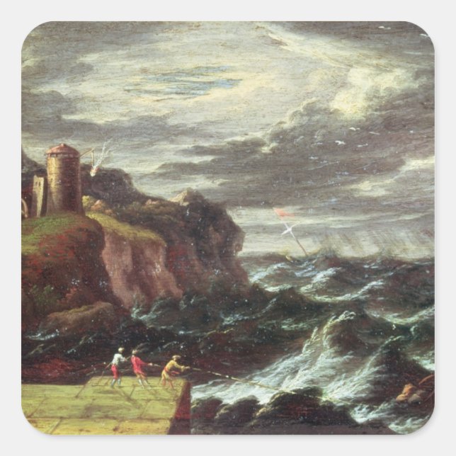 St. Paul arriving at Malta Square Sticker (Front)