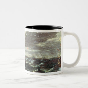 St. Paul arriving at Malta Two-Tone Coffee Mug