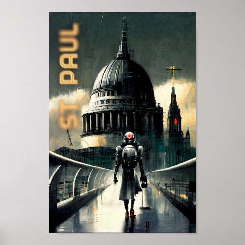 ST Paul Cathedral _ London Poster