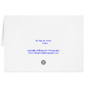 St-Paul-de-Vence Cards (Back Horizontal)