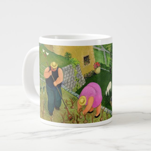 St. Paul de Vence Giant Coffee Mug (Front Left)