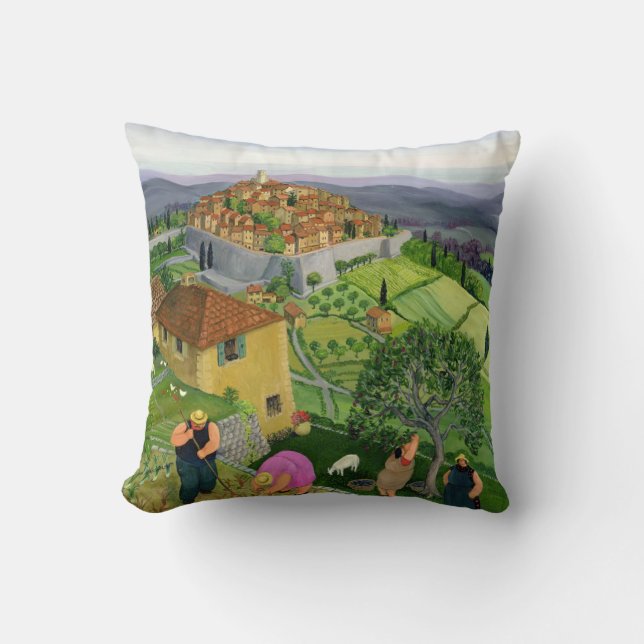 St. Paul de Vence Throw Pillow (Front)