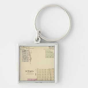 St. Paul, Marquette, and St. Joe, Nebraska Keychain
