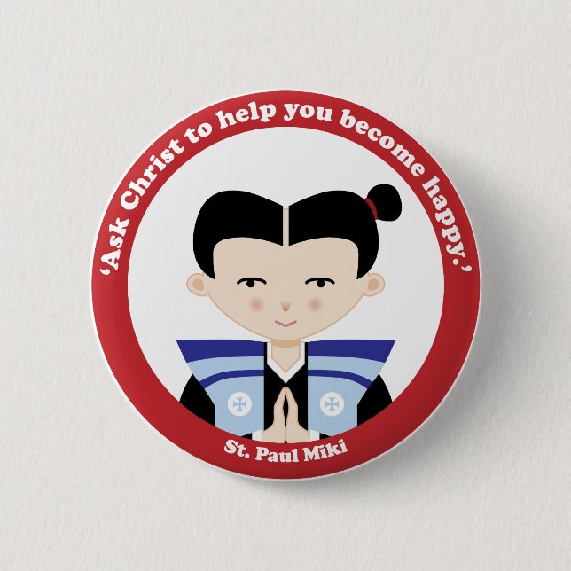 St. Paul Miki Button (Front)