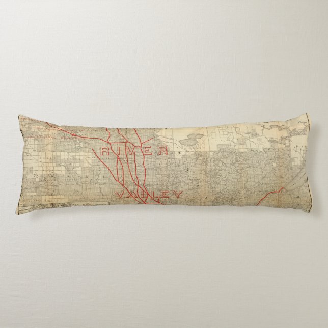 St Paul, Minneapolis and Manitoba Railway Body Pillow (Front)