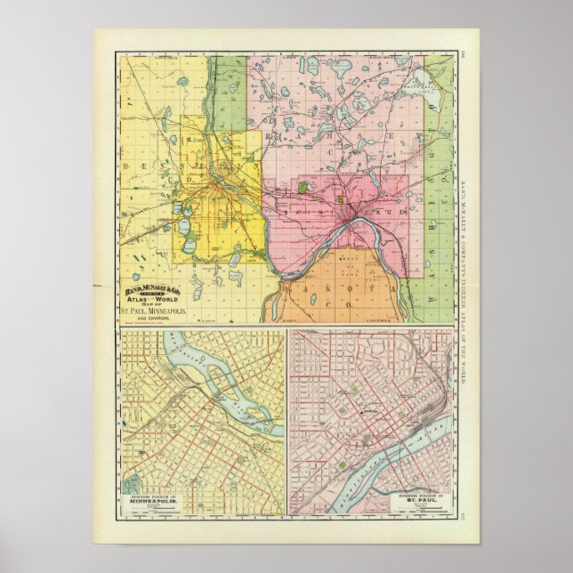 St. Paul, Minneapolis, Minnesota Poster (Front)