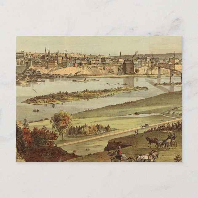 St. Paul, Minnesota Lithograph 2 Postcard (Front)