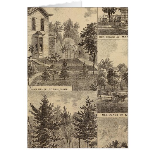 St. Paul, Minnesota Lithograph Cards (Front)