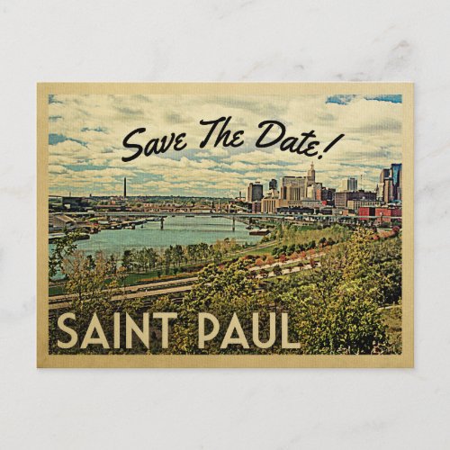St Paul Minnesota Save The Date Vintage Postcards