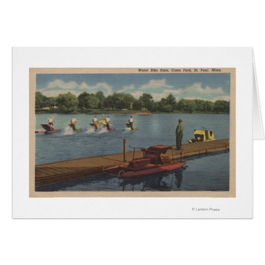 St. Paul, MN - Water Bike Race in Como Park (Front Horizontal)