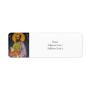 St. Paul Orthodox Christian Icon Label