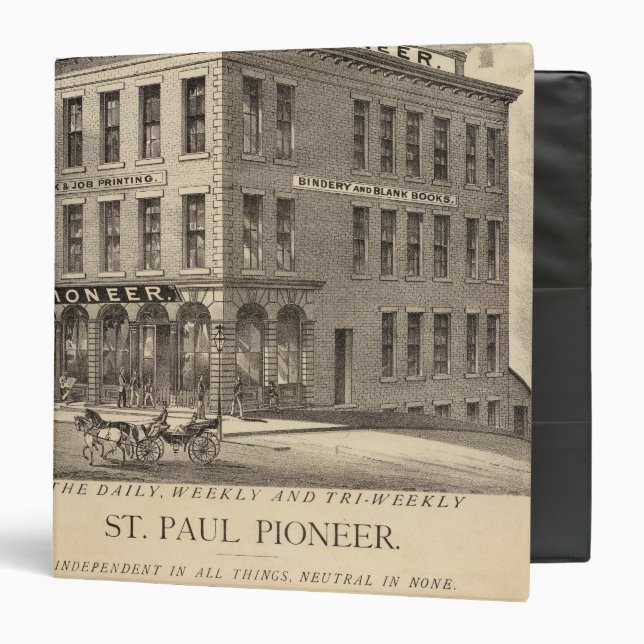 St. Paul Pioneer 3 Ring Binder (Front/Inside)