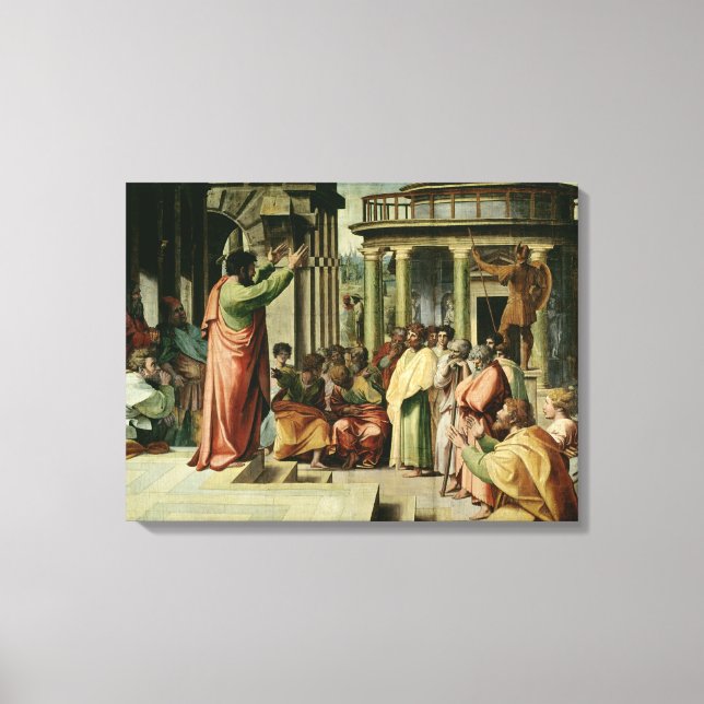 St. Paul Preaching at Athens (cartoon for the Sist Canvas Print (Front)