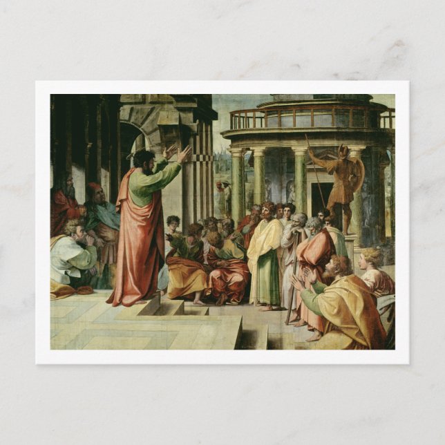 St. Paul Preaching at Athens (cartoon for the Sist Postcard (Front)