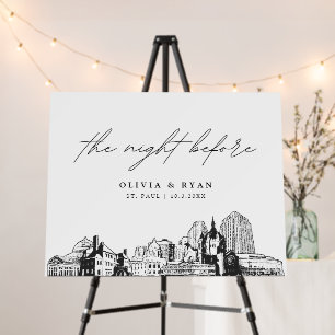 St Paul Rehearsal Dinner The Night Before Sign