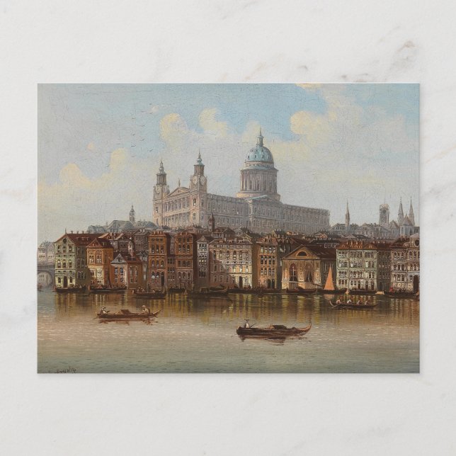 St. Paul’s Cathedral | Johann Wilhelm Jankowsky Postcard (Front)