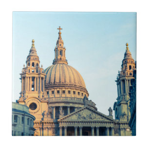 St Paul’s Cathedral London Vintage gift Poster Cer Ceramic Tile