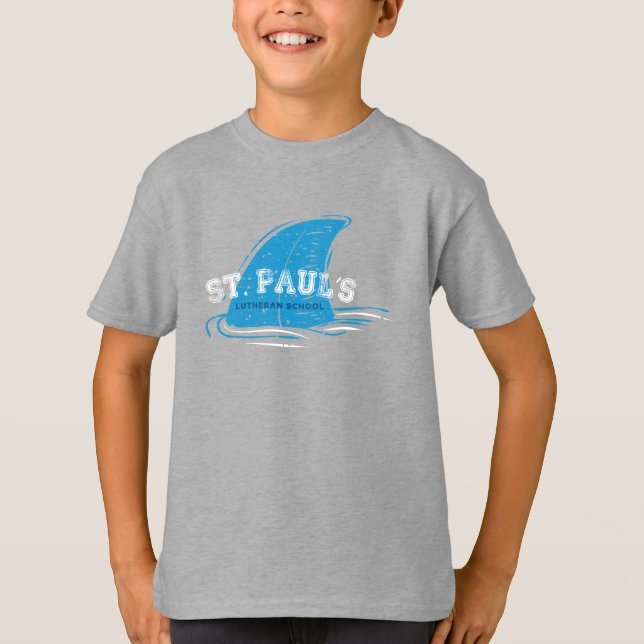 St Paul School Shark Fin T-Shirt (Front)
