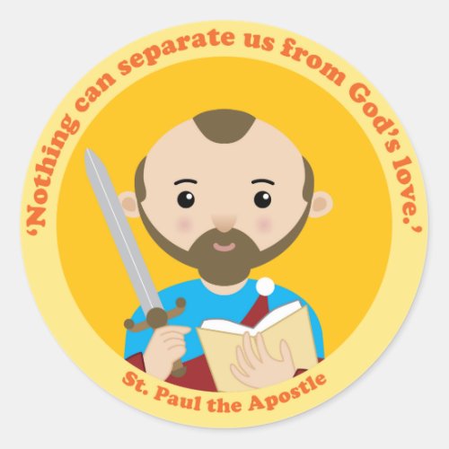 St Paul the Apostle Classic Round Sticker