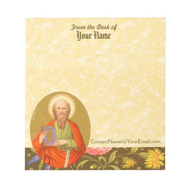 St. Paul the Apostle (PM 06) 5.5"x6" Notepad (Front)