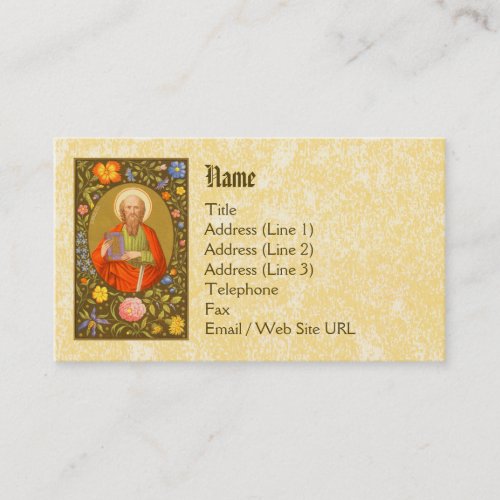 St Paul the Apostle PM 06 Standard Business Card