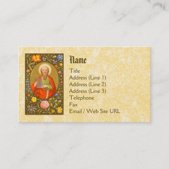 St. Paul the Apostle (PM 06) Standard Business Card (Front)