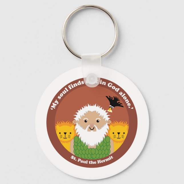 St. Paul the Hermit Keychain (Front)