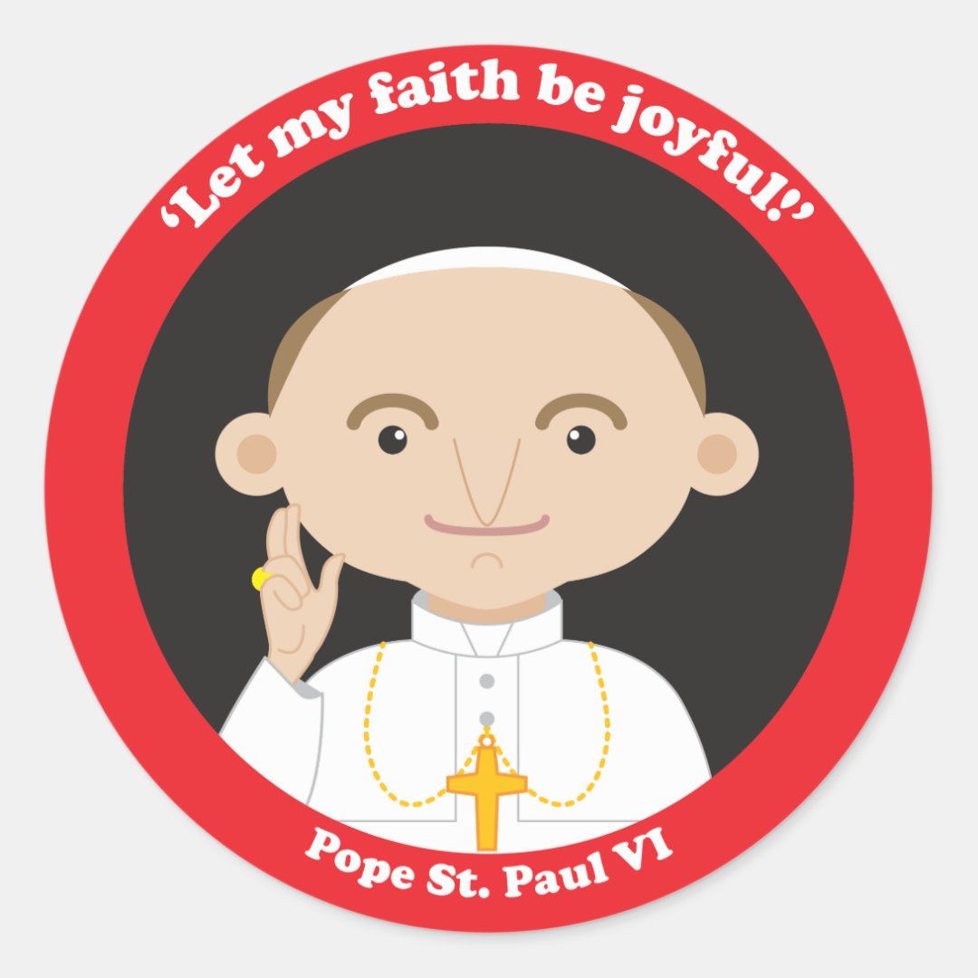 St. Paul Vi Classic Round Sticker 