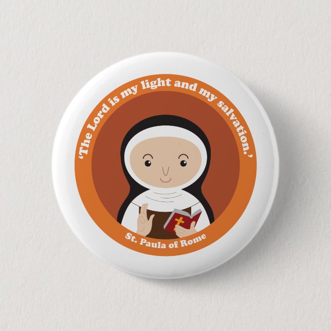 St. Paula of Rome Button (Front)