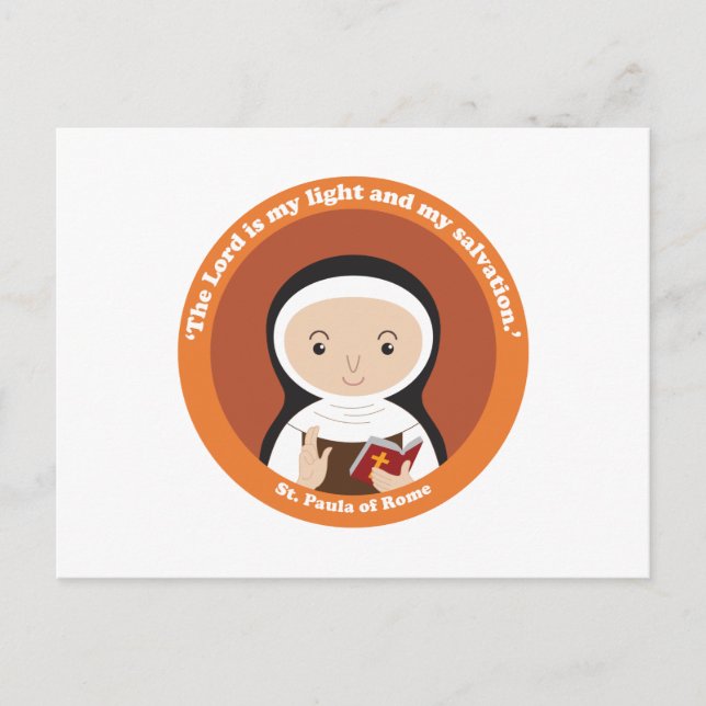 St. Paula of Rome Postcard (Front)