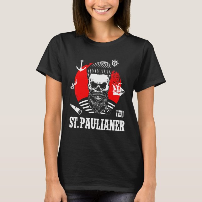 St. Pauli Hamburg Skull Paulian Saint Pauli T-Shirt (Front)
