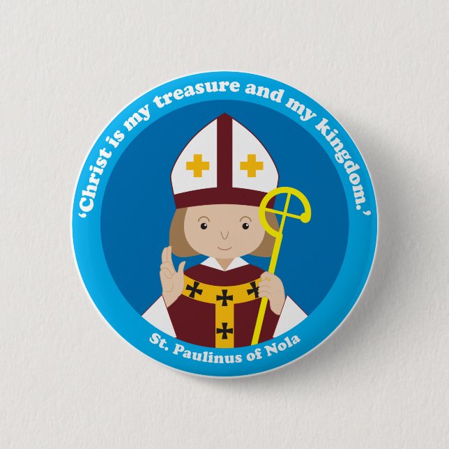 St. Paulinus of Nola Button (Front)