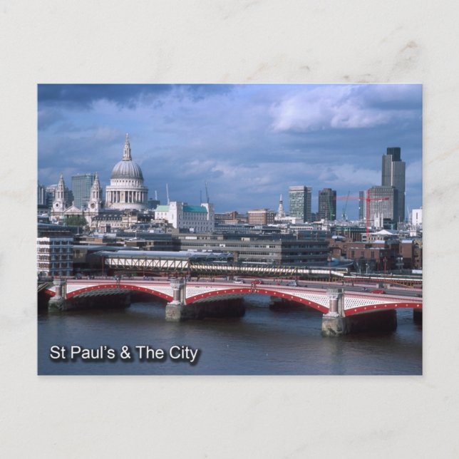 St Pauls and City of London postcard (Front)