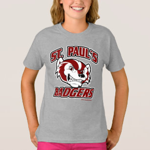 St. Paul's Badger Girls' Basic Lt. Steel T-Shirt