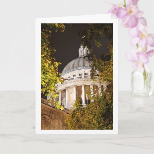 St Pauls Cathedral At Night London England Card