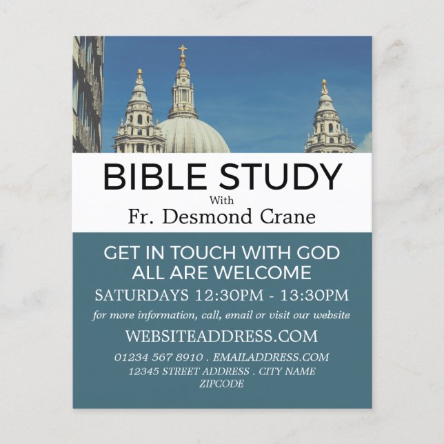 St Paul's Cathedral, Christian Bible Class Advert Flyer (Front)
