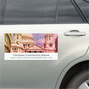 St Paul's Cathedral, Christianity, Religious Car Magnet