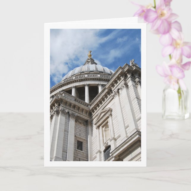 St Paul's Cathedral, London, England Card (Orchid)