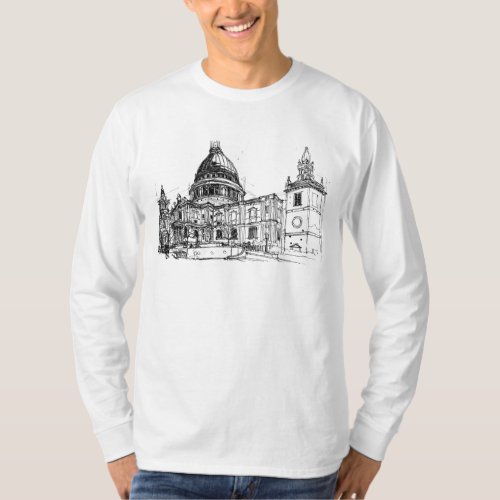 St Pauls Cathedral London Sketch T_Shirt