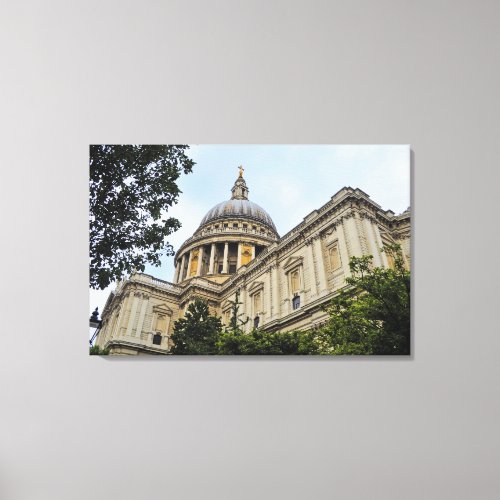 St Pauls Cathedral London UK Church Canvas Print