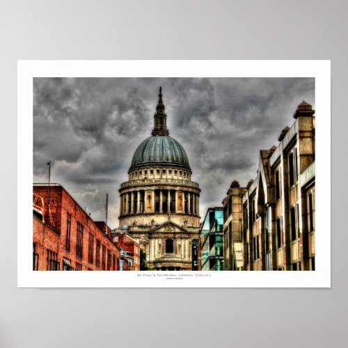 St Pauls Cathedral London UK Poster