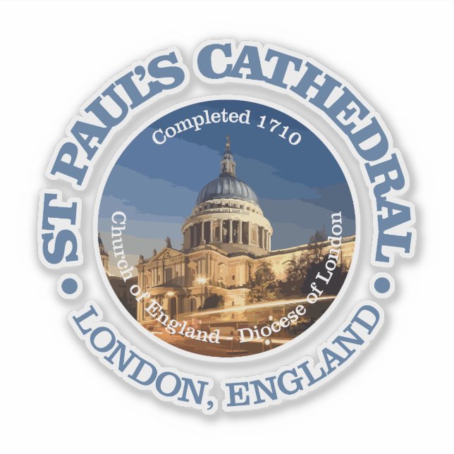 St Paul's Cathedral Sticker (Front)