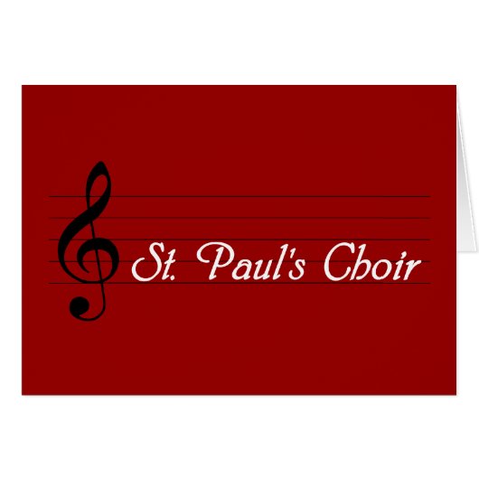 St. Paul's Choir Cards (Front Horizontal)