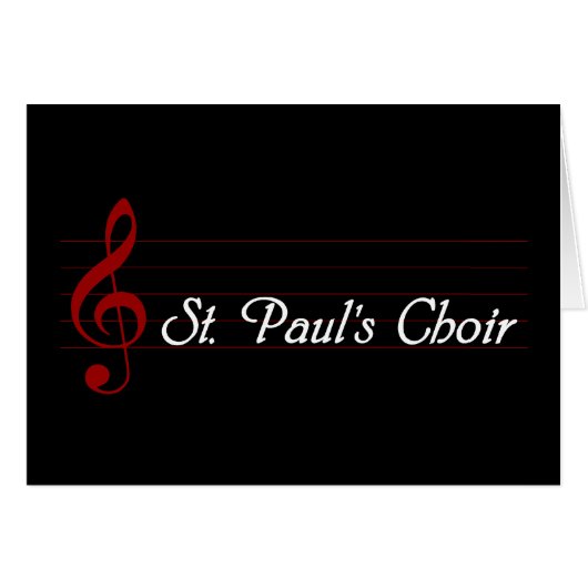 St. Paul's Choir Cards (Front Horizontal)