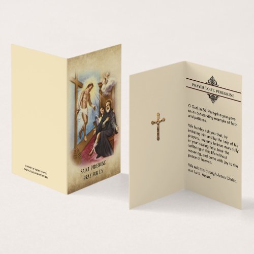 St Peregrine Patron Cancer Patients Holy Cards